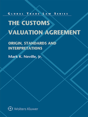 cover image of The Customs Valuation Agreement
